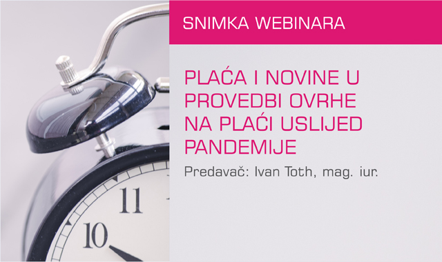 Webinar uživo - Plaća